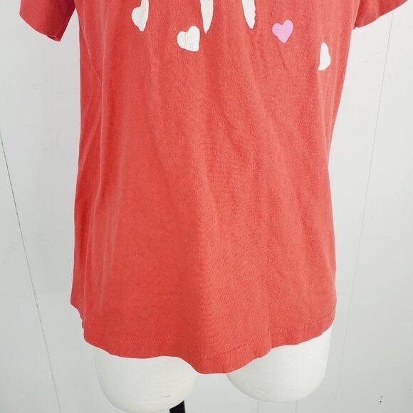 Peacock Papers Men's Red Snuggle Me Short Sleeve Crew Neck T-Shirt Size Large - Picture 7 of 11